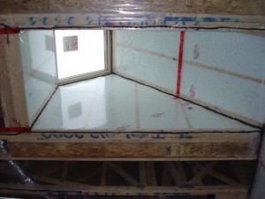 jm spider installed in skylight complete with poly