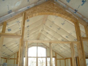 jm spider installed in vaulted ceiling