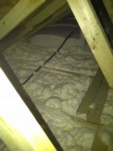 spray foam attic floor