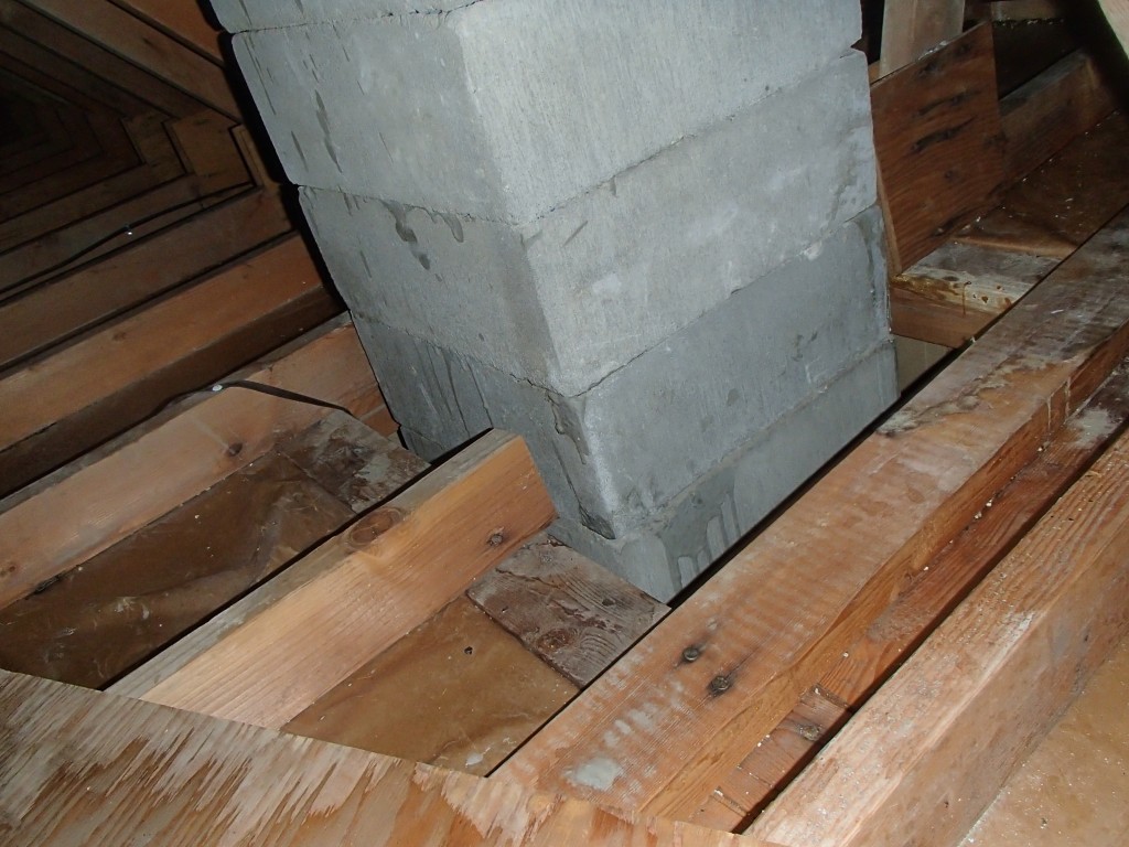 chimney void in attic