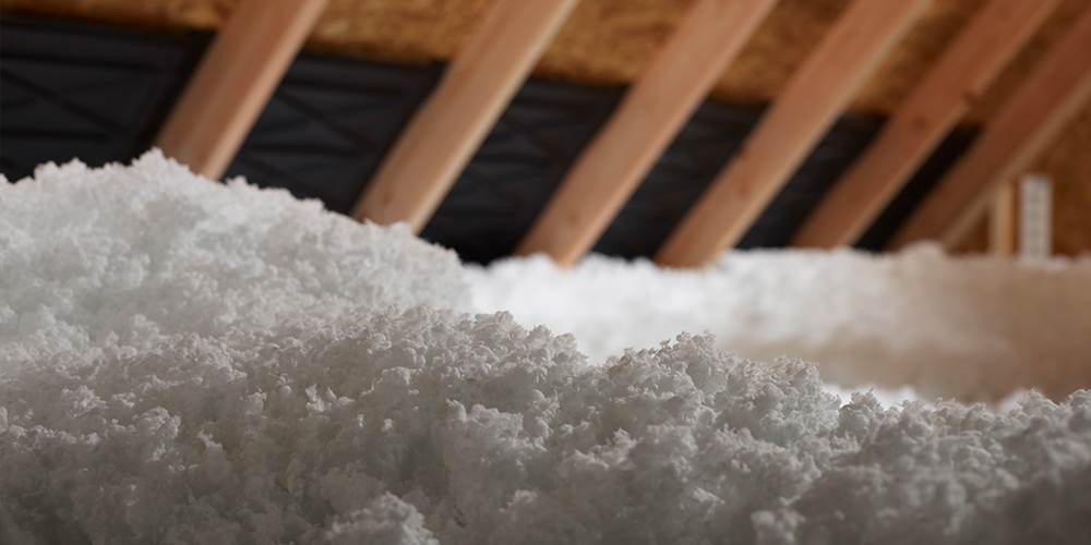 Insulation in an Edmonton home attic